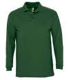 11353 Winter II SOL'S Winter II Long Sleeve Cotton Piqué Polo Shirt golf green colour image